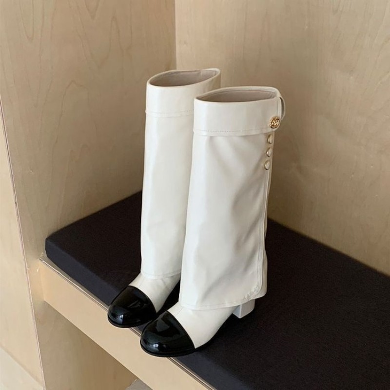 No Show Sock Women - Botas Altas Elegantes em Preto e