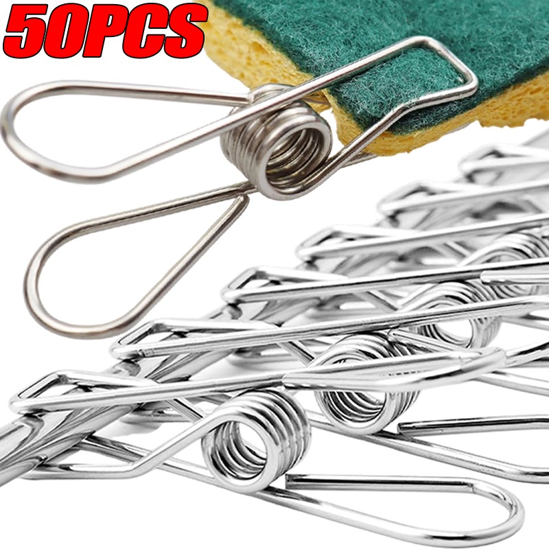 Sock Organizer Tray - 10/50 Peças Clipes de Aço Inoxidável