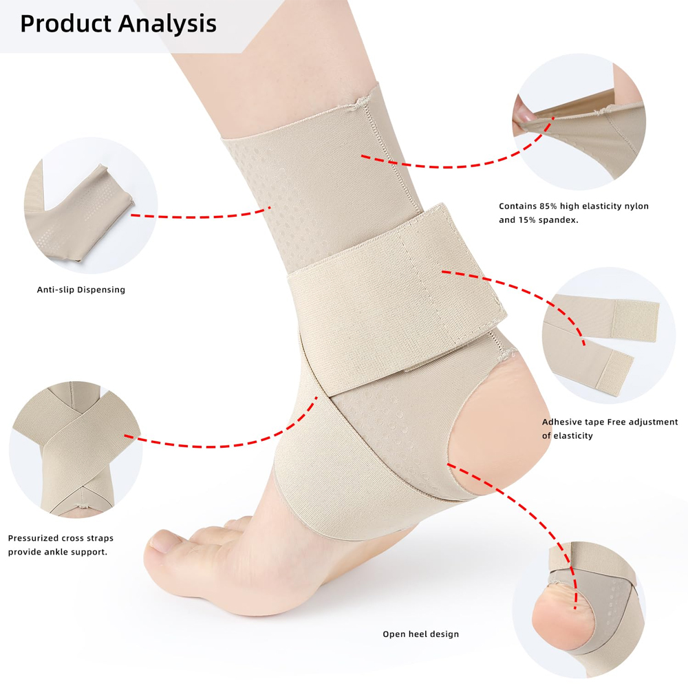 1 pçs compressão ajustável tor - Ankle Brace Sock avaliação e preço