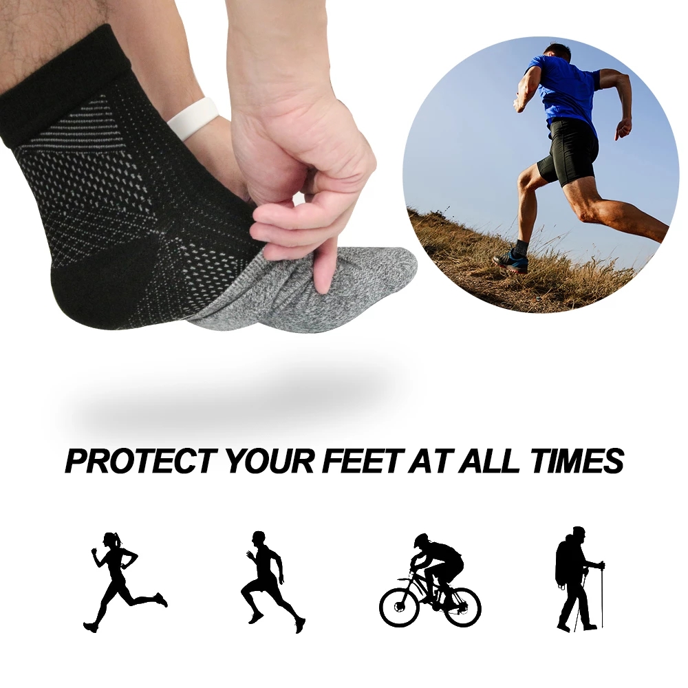 Pé anjo anti fadiga compressão - Ankle Brace Sock avaliação e preço